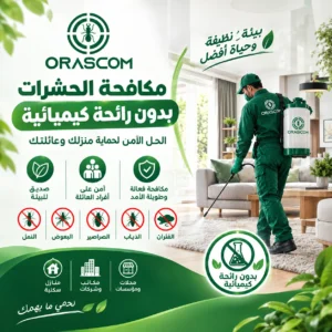 شركة مكافحة حشرات بدون رائحة كيميائية | دليل شامل شركة مكافحة حشرات بدون رائحة كيميائية