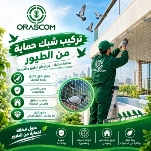 تركيب شبك حماية من الطيور