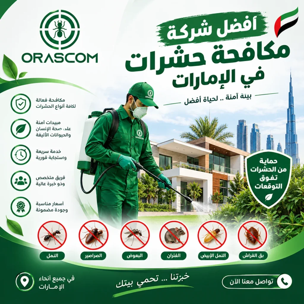 أفضل شركة مكافحة حشرات في الإمارات | دليل اختيار الشركة المناسبة أفضل شركة مكافحة حشرات في الإمارات