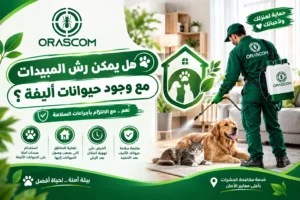 هل يمكن رش المبيدات مع وجود حيوانات أليفة