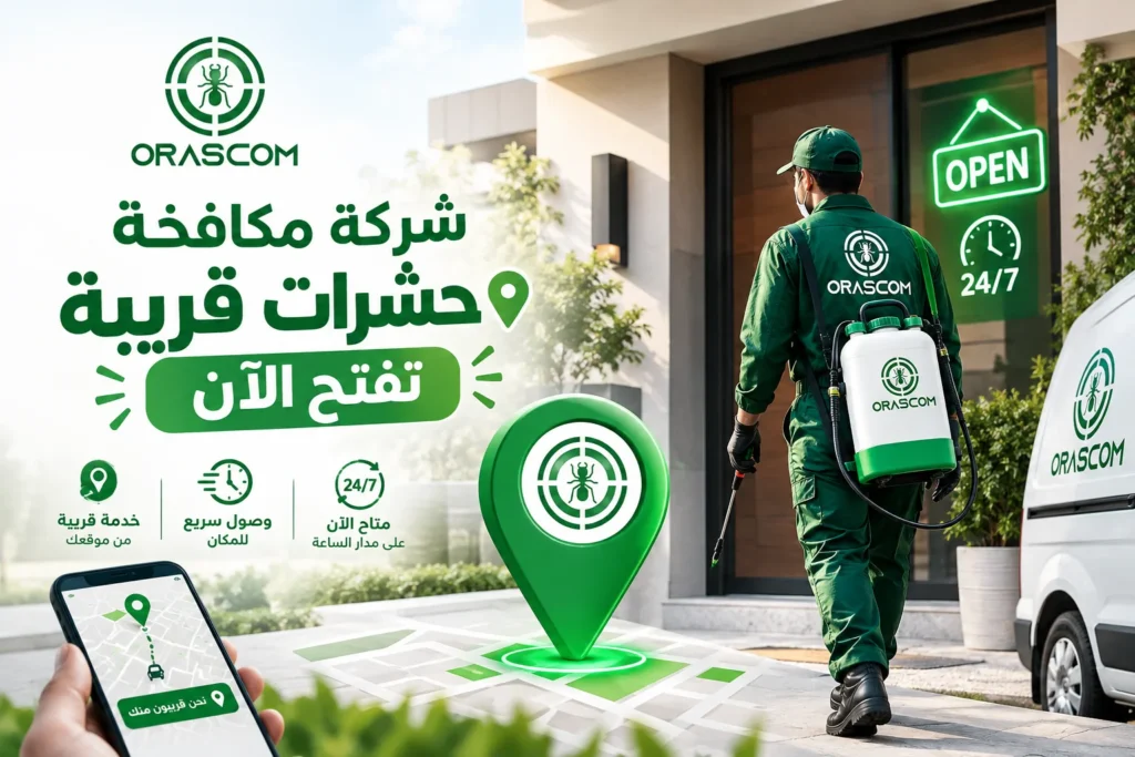 شركة مكافحة حشرات قريبة تفتح الآن